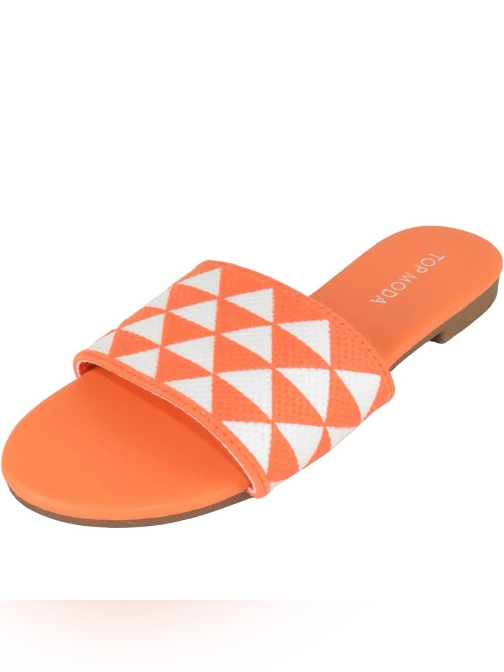 TOP Moda Shoes Women Flip Flops Patterned Sandals Casual Slide